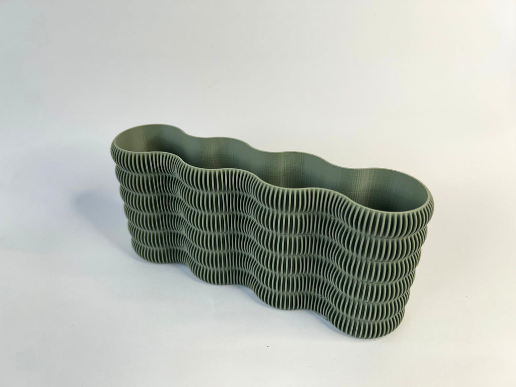 Vaso com umas ondas