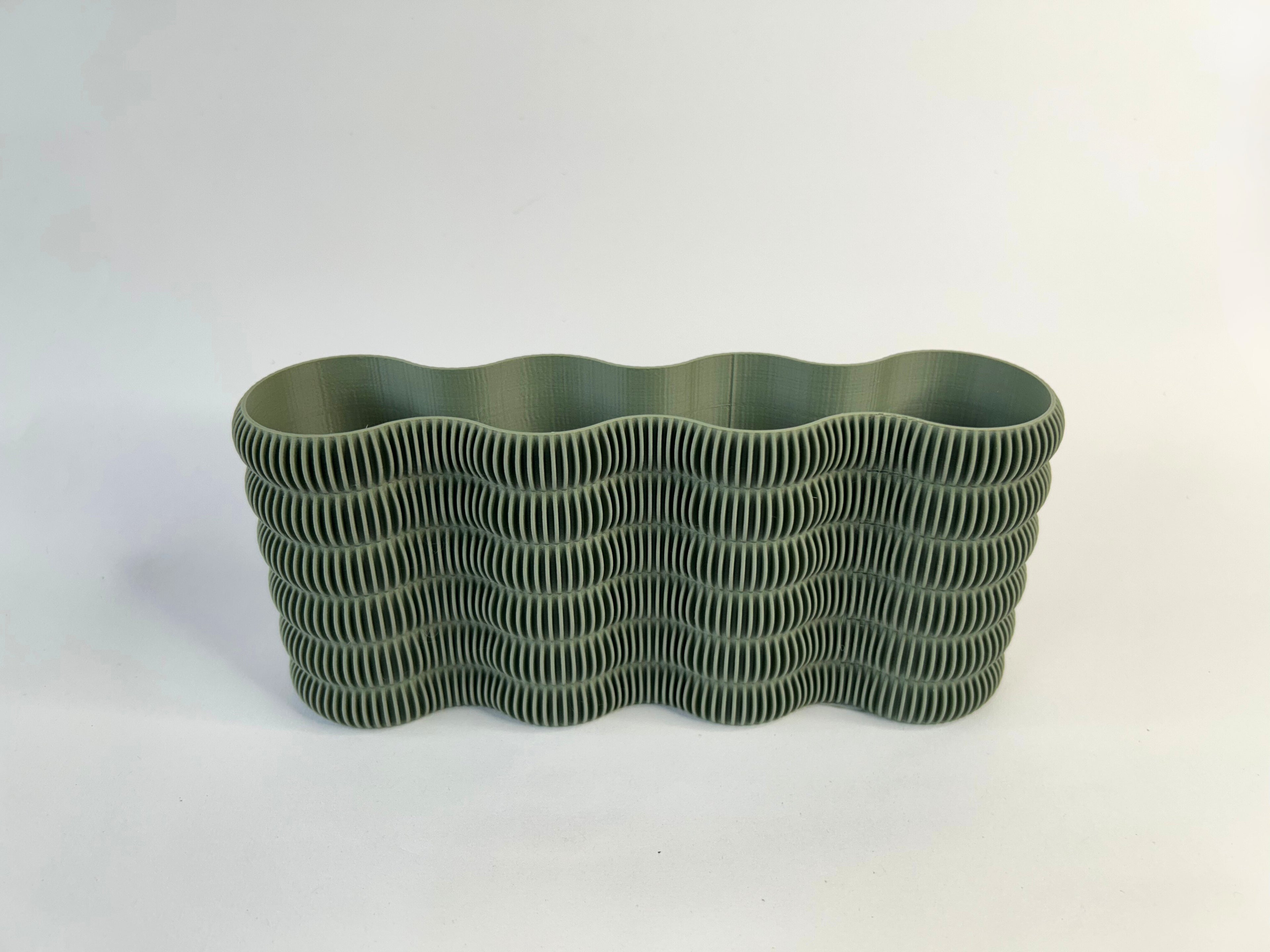Vaso com umas ondas
